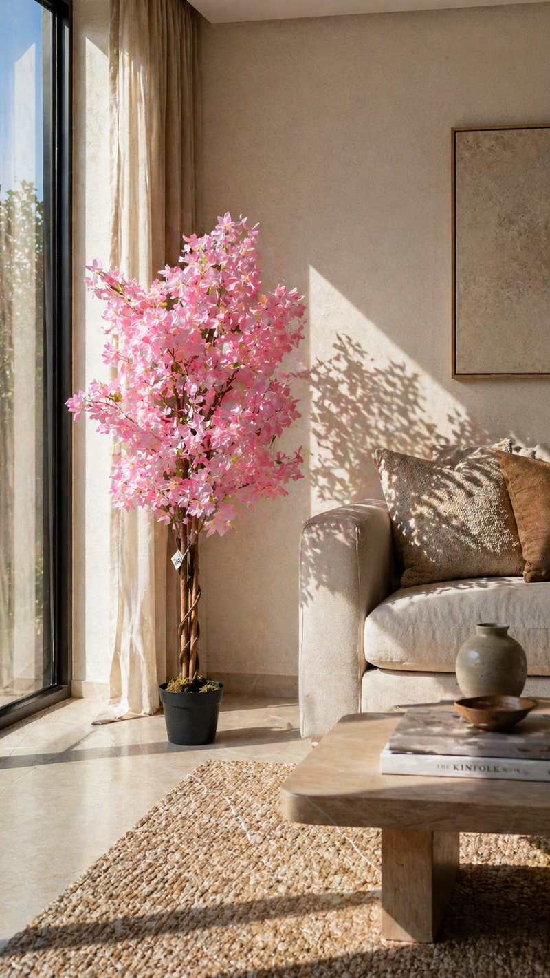 Butterfly Cherry Blossoms - 4 Feet - ILAN INDIA