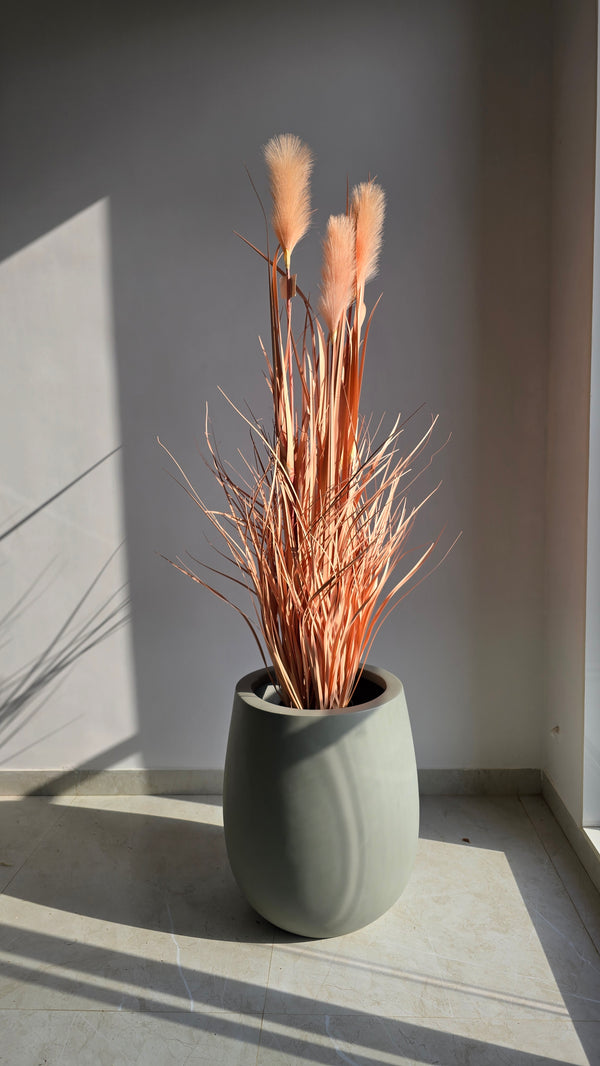 ARTIFICIAL BLUSHING REED PLANT-4FT