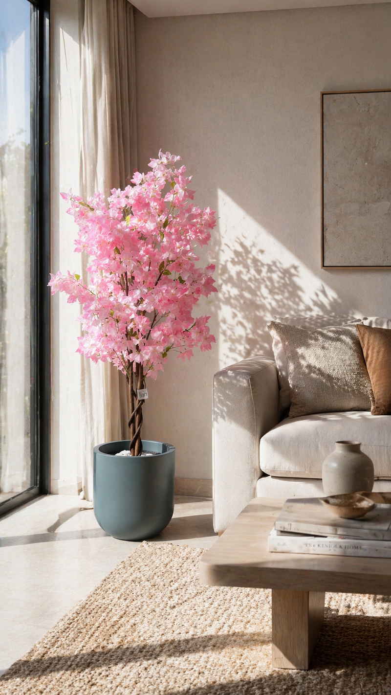 Butterfly Cherry Blossoms - 4 Feet - ILAN INDIA