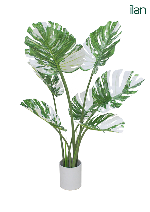 ARTIFICIAL VARIEGATED MONSTERA PLANT-3FT