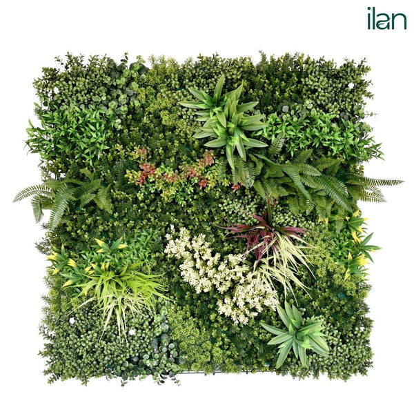 Winter Rosetta B Artificial Green Wall (1MX1M)
