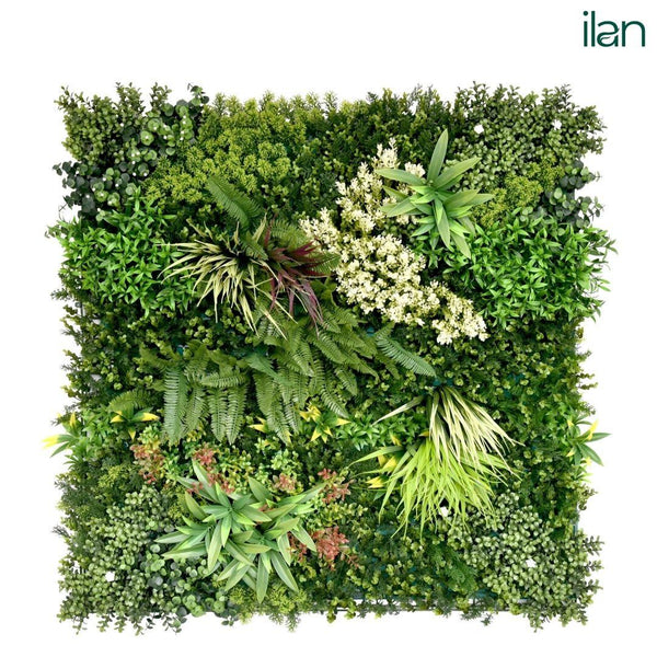 Winter Rosetta C Artificial Green Wall (1MX1M)