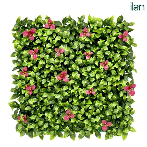 UV ARTIFICIAL GREENWALLS CRIMSON OPULENCE-(50X50) - ILAN INDIA