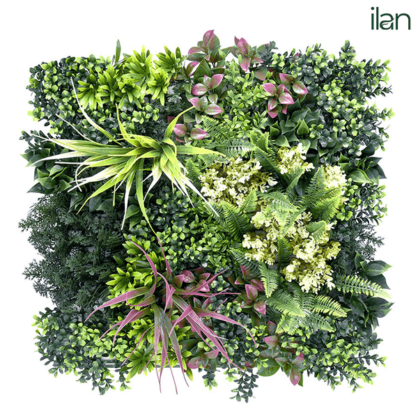 UV ARTIFICIAL GREENWALLS BLOOMING WINTER - B-(50X50) - ILAN INDIA