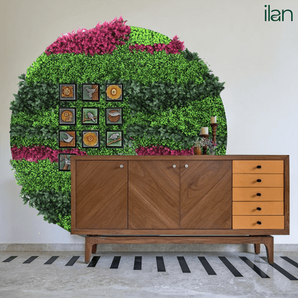 Country Meadow Artificial Green Wall (1MX1M)